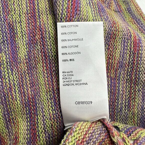 Urban Outfitters Women Cropped Sweater S Palm Tree Boxy Tropical Retro Y2K Artsy - Picture 5 of 5